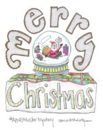 Katie's Merry Christmas Snow Globe AZURE Printable | MWittMcCarty.com